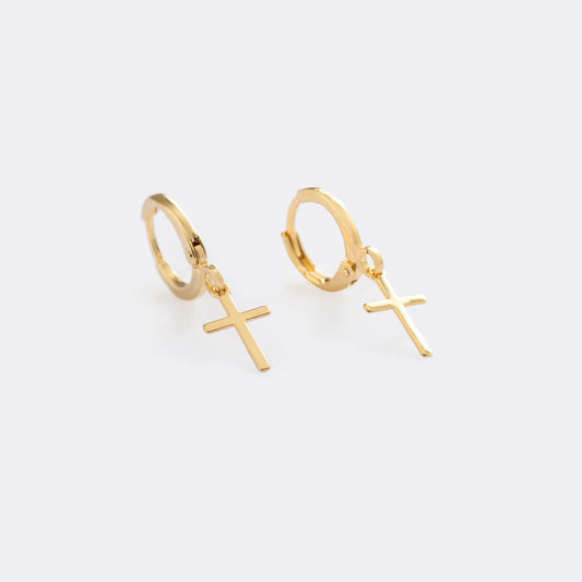 Aretes Candonga Cruz Delgada