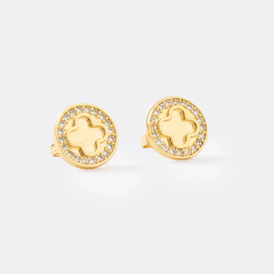 Aretes Clover Redondo Silueta